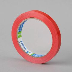Folsen iepakojuma līmlente 12mm x 66m, sarkana, PVC