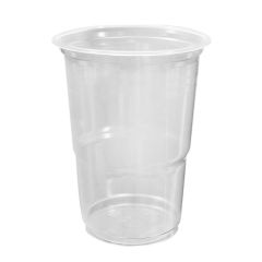 Plastikinis puodelis 400ml, skaidrus, PP,