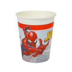 Стаканы РАР/РЕ 200мл Ø80мм, 8шт, SPIDERMAN