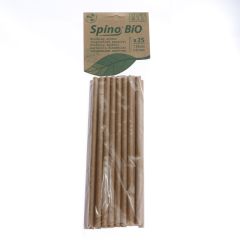 Spino Bio Коктейльные трубочки бумажные 20,5см крафт ø6мм, в упаковке 25шт.