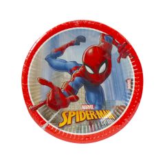 Тарелки РАР Ø20см, 7шт, SPIDERMANБумажные тарелки одноразового использования.Предназначены для холодных и горячих продуктов.