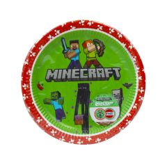 Тарелки РАР Ø20см, 7шт, MINECRAFT