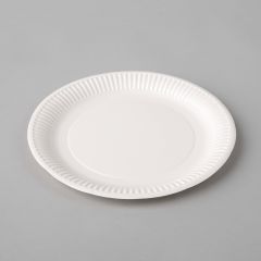 Бумажные тарелки ø23см белые
