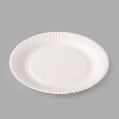 Spino бумажные тарелки ø18см белые, в упаковке 12шт.