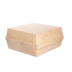 Бумажные коробки для бургеров 14,5x14,5x8см, L, в упаковке 100шт.