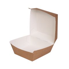 Бумажные коробки для бургеров 14,5x14,5x10см, XL, в упаковке 75шт.