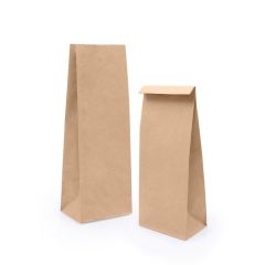 Papīra maisiņi-tūtas 12x8x33cm, brūnas