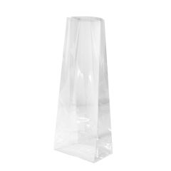 Maisi ar plakanu pamatni 5+2.5x19cm,40µm, caurspīdīgi, OPP, iepakojumā 100 gab.