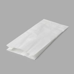Papīra maisiņi 12+6x30cm ar PP slāni grilējumiem, balti, iepakojumā 1000gab.