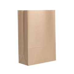 Papīra maisiņi-tūtas 22x11x33.5cm, brūnas,iepakojumā 25gb