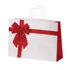 Dāvanu maiss ar vītiem rokturiem, 550x150x490mm, izgatavots no 110gsm papīra, ROSETTE
