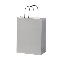 Dāvanu maiss ar vītiem rokturiem, 220x100x290mm, izgatavots no 100gsm papīra, GRIGIO