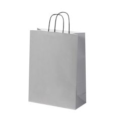 Dāvanu maiss ar vītiem rokturiem, 270x120x370mm, izgatavots no 100gsm papīra, GRIGIO