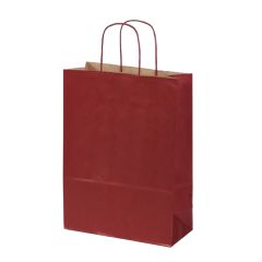 Dāvanu maiss ar vītiem rokturiem, 270x120x370mm, izgatavots no 100gsm papīra, BORDEAUX
