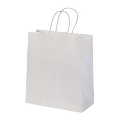Dāvanu maiss ar virves rokturiem, 270x120x310mm, izgatavots no 110gsm papīra, BIANCO J-Fold Cotone