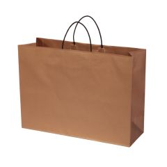 Dāvanu maiss ar vītiem rokturiem, 450x150x330mm, izgatavots no 120gsm papīra, BRONZO J-Fold Cotone