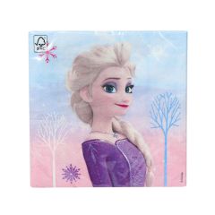 Салфетки бумажные 2-ух слойные 33х33см, 20шт., FROZEN II WIND