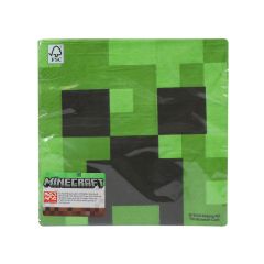 Салфетки бумажные 2-ух слойные 33х33см, 20шт., MINECRAFT