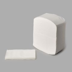 Бумажные салфетки 33x33см белые, однослойные, в упаковке 300шт. 