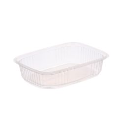 Salātu kārbas 125ml, 180 x 133 x 64mm, caurspīdīgas, PP, iepakojumā 50 gab.