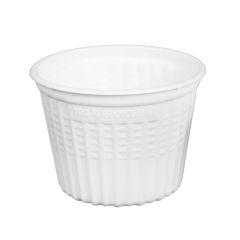 Trauki karst.ēdieniem apaļi PP 500ml Ø115/85mm,25gb.,balti 