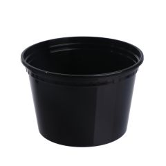 Контейнер для супа - круглый 16ун/450мл РР чёрный Ø117