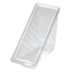 Пластиковые контейнеры для 2 сэндвичей с откидной крышкой прозрачные