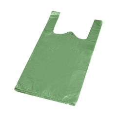 Maisi ar rokturiem zaļi 220+120x400mm, 9my, HDPE, iepakojumā 100 gab.