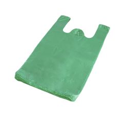 Maisi ar rokturiem 30cm + 16cm x 52cm, 12my, zaļi, HDPE, iepakojumā 100 gab.