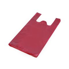Maisi ar rokturiem 30cm+ 16cm x 55cm, 11.5my, sarkani, HDPE, iepakojumā 100 gab.