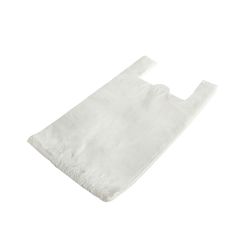 Maisi ar rokturiem 30cm + 18cm x 55cm, 25my, balti, HDPE, iepakojumā 100 gab.