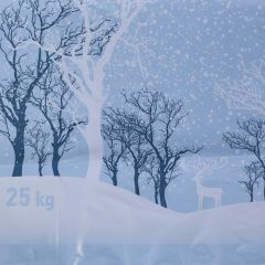 HD t-shirt zili 36+16x65cm,50my,2+0 Winter Deer