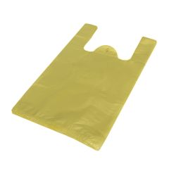 Maisi ar rokturiem 24 + 12 x 45cm, 12my, dzelteni, HDPE, iepakojumā 100 gab