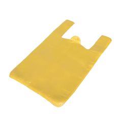 Maisi ar rokturiem 25 + 12 x 45cm, 10my, dzelteni, HDPE, iepakojumā 100 gab.