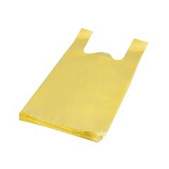 Maisi ar rokturiem 30cm + 16cm x 55cm, 11.5my, dzelteni, HDPE, iepakojumā 100 gab.