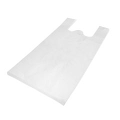 Maisi ar rokturiem 49cm + 25cm x 75cm, 20my, balti, HDPE, iepakojumā 100 gab.