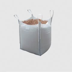 Big Bag maiss 95x95x130cm PP balts, atvērta augša, slēgta apakša
