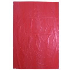 Пакеты без ручек 80x120см, красные, HDPE