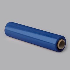 Пленка для ручной обмотки поддонов 45см х 270м, синяя, 17µm, LLDPE