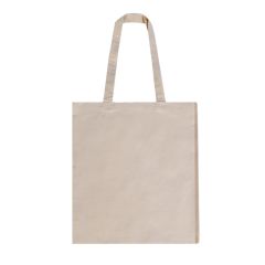 Kokvilnas iepirkumu soma ar ielocēm apakšā un sānos, dabīga balta krāsa, 42 x 38cm, iepakojumā 10gab.