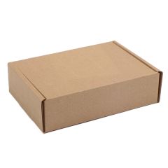 Gofrētā kartona kastes ar atlokāmu vāku 135 x 100 x 40mm, brūnas, iepakojumā 25 gab.