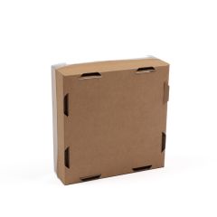 Подарочная коробка 150x150x50мм с прозрачной PE крышкой, 14E,в упак.10штук
