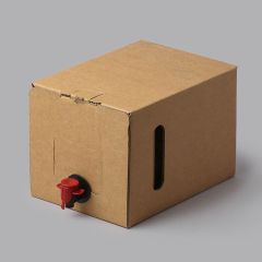 Gofrētā kartona kastes 5L sulas maisiem 159 x 153 x 223mm, brūnas, iepakojumā 10 gab.