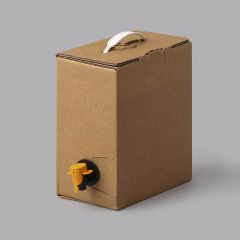 Gofrētā kartona kastes 3L sulas maisiem 175 x 106 x 223mm, brūnas, iepakojumā 10 gab.