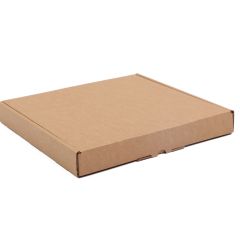 Gofrētā kartona kastes ar atlokāmu vāku 200 x 200 x 25mm, brūnas, iepakojumā 50 gab.