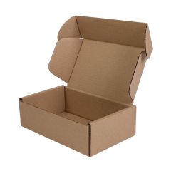 Gofrētā kartona kastes ar atlokāmu vāku 215 x 130 x 70mm, brūnas,Der Omniva un DPD  S izmēra pakomātam
