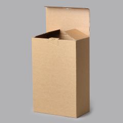 Gofrētā kartona kastes ar atlokāmu vāku 280 x 157 x 434mm, brūnas, iepakojumā 25 gab.