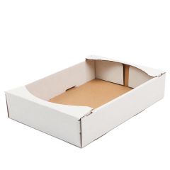 Коробки из гофрированного картона 288x202x62мм, белые, 14BW, в упаковке 25шт.