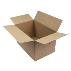 Gofrētā kartona kastes 305 x 215 x 265mm, FEFCO 0201,BE  5slaņu , brūnas, iepakojumā  25 gab