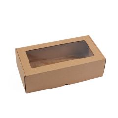 Подарочная коробка 320x165x93мм с PE окошком (FEFCO 0427)